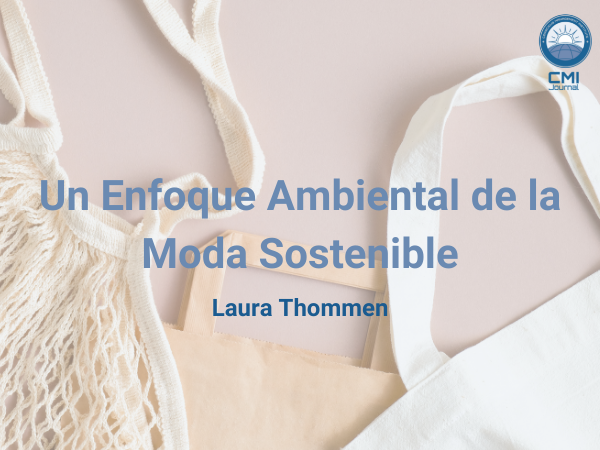Bolsas de algodón sostenible con la inscripción "Un enfoque ambiental de la moda sostenible"